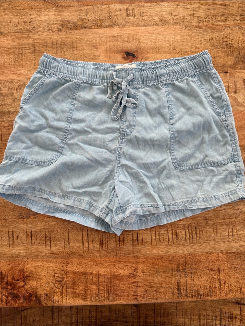 C&C California Light Blue Drawstring Jean Shorts